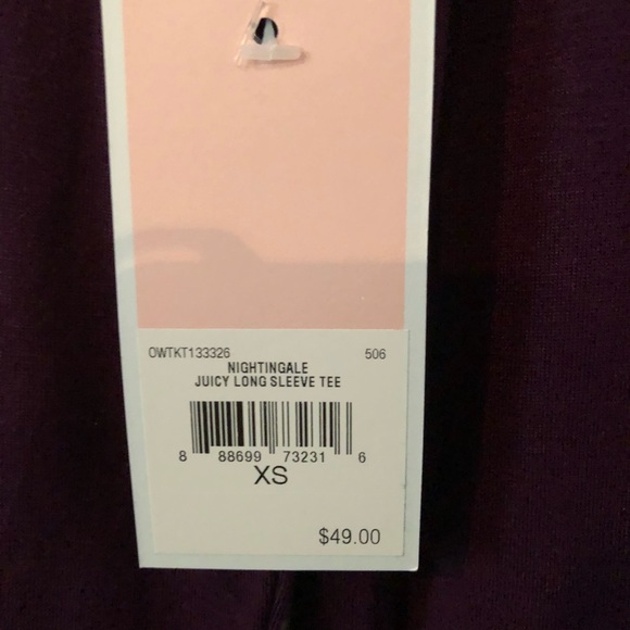 NWT Juicy Couture Plum/Purple Top - Picture 5 of 5
